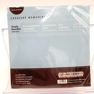 Creative Memories Simply Beautiful Paper Tags NWOT